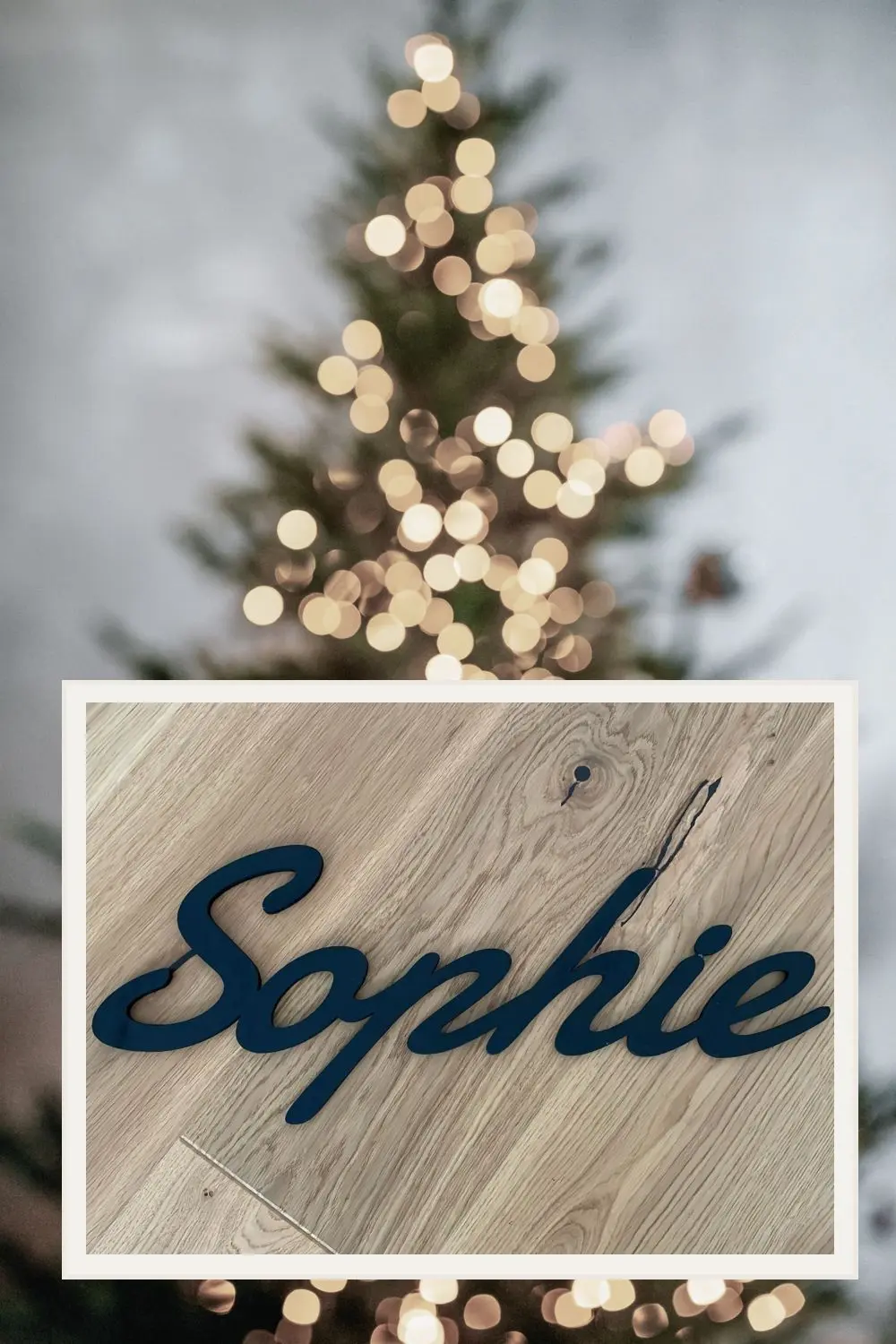 Werbemittel Weil - Personalisierter Weihnachtsartikel, Namensschild Sophie