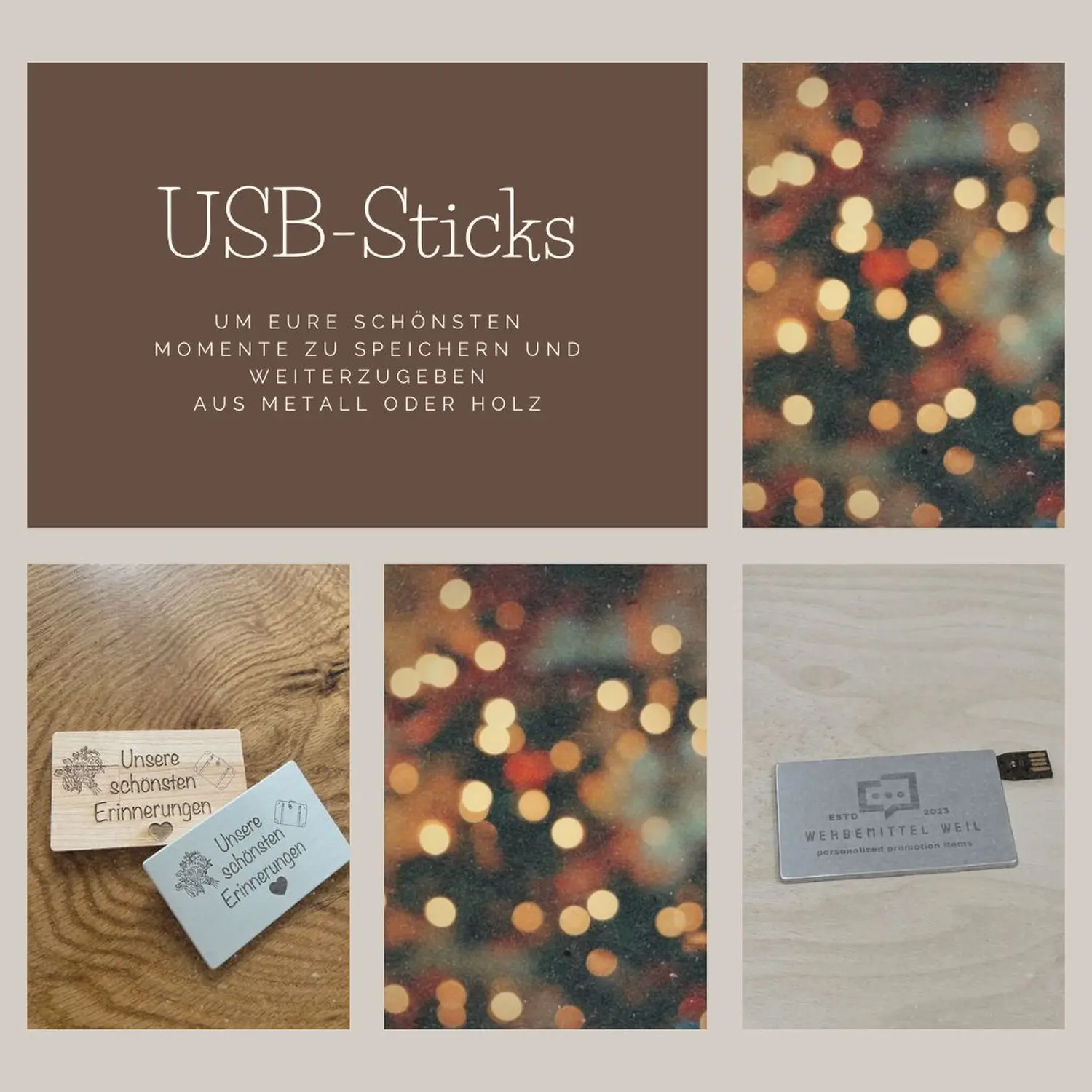 Werbemittel Weil - Personalisierte Weihnachtsartikel, USB-Sticks/Halter
