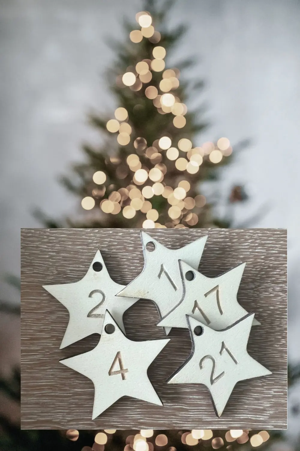 Werbemittel Weil - Personalisierter Weihnachtsartikel, Sterne mit Zahlen